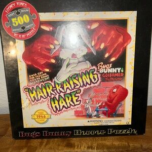 Warner Bros. Hair-Raising Hare Puzzle - Red and Black